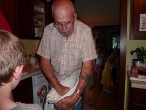 dad doing dishes