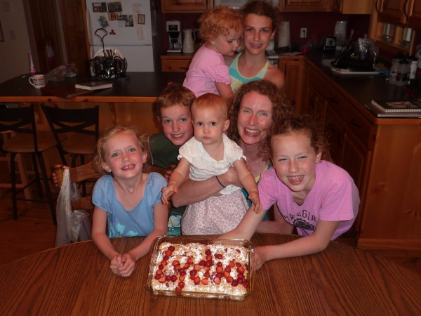 lydia birthday Family shot at Lydia's first birthday