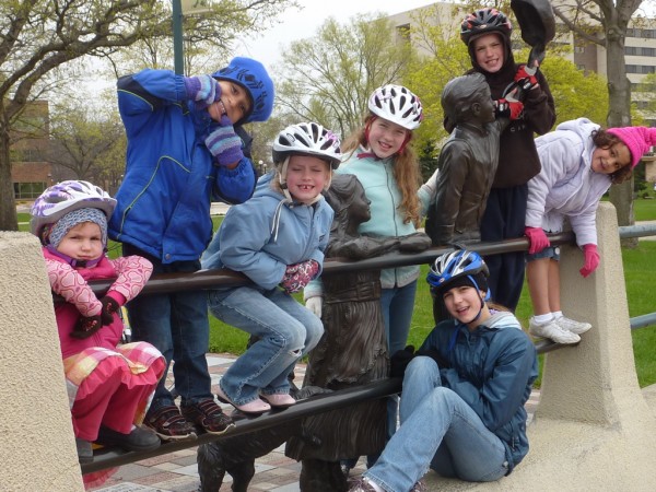 Kids at Riverside Park