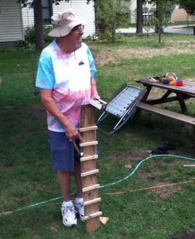 Grandpa Hale with finished ramp